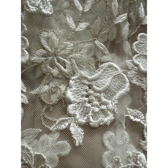BHLDN Anthropologie Liesel Gown Lace Reversible Ivory/Nude Lining US 14 NWT - Picture 12 of 12